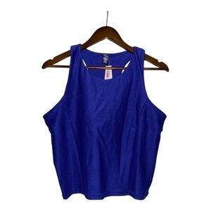Victoria's‎ Secret Racerback Crop Tank Top Compression Gym Workout Women XL NEW